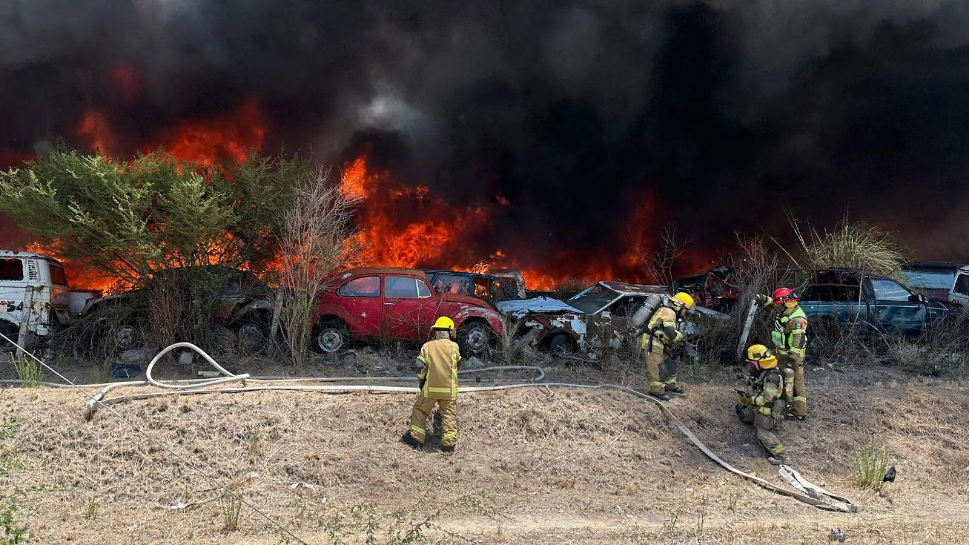 Incendio en Corralón